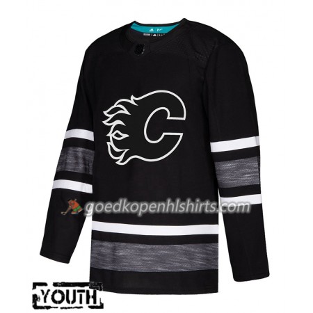Calgary Flames Blank 2019 All-Star Adidas Zwart Authentic Shirt - Kinderen